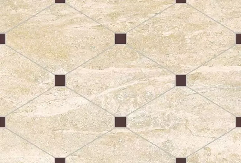 

Напольная плитка «Eurotile Ceramica» Rayana Glossy 40x27 GrK00015159 бежевый