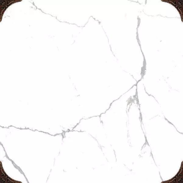 

Напольная плитка «Eurotile Ceramica» Statuario Glossy 40x40 GrK00018020 white