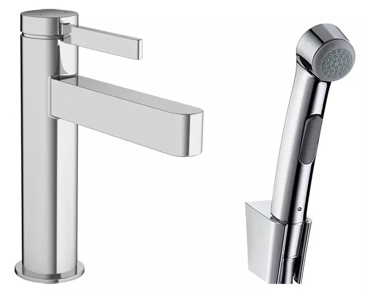 

Смеситель для раковины с гигиеническим душем «Hansgrohe» Finoris 76210000 хром