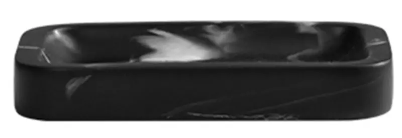 Мыльница «WasserKRAFT» Paar K-4229 на стол чёрная, цвет чёрный - фото 1