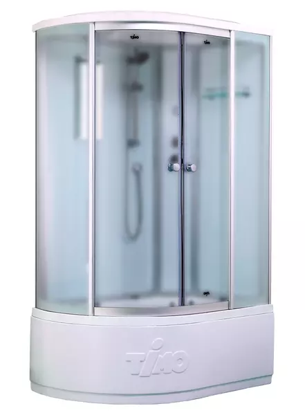 

Душевая кабина «Timo» Standart T-6620 R 120/85 высокий поддон матовая/белая с серебристым профилем правая