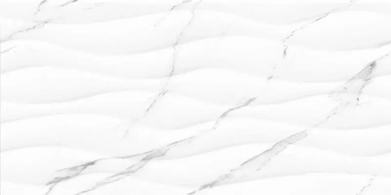 Настенная плитка «Тянь-Шань Керамик» Галатея Glossy 60x30 рельеф TP3601SWAY белый