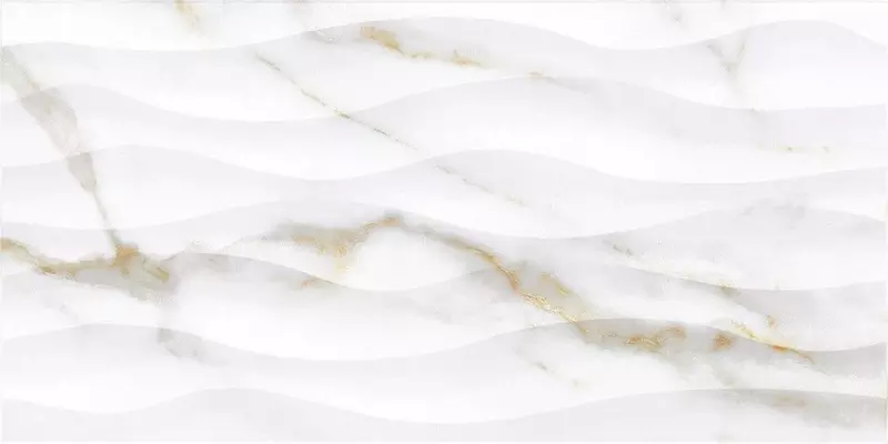 Настенная плитка «Тянь-Шань Керамик» Дафнис Glossy 60x30 рельеф TP3660SWAY белый