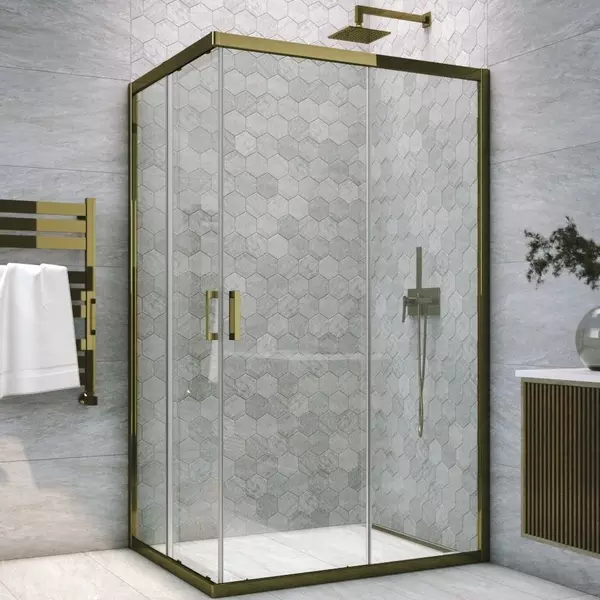 

Душевой угол-ограждение «Vegas Glass» ZA-F Tur Novo h1900 110/90 прозрачный/бронза без поддона универсальный