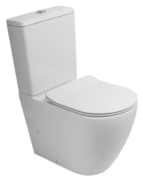 Унитаз компакт безободковый «Belbagno» BB2141T/BB2141CP-TOR (BB2034SC) белый с сиденьем дюропласт с микролифтом белое