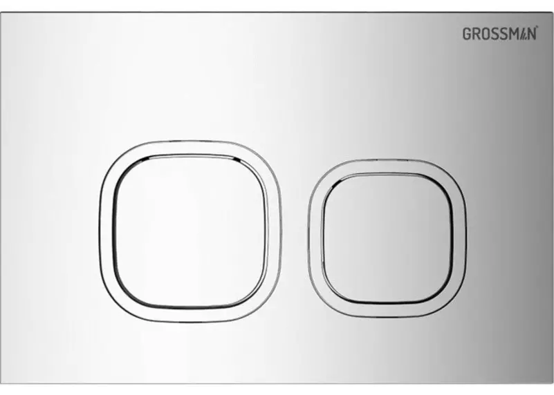 

Кнопка смыва «Grossman» Cosmo 700.K31.02.100.100 пластик хром глянцевая