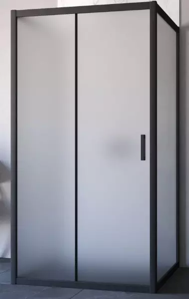 

Душевой угол-ограждение «Vegas Glass» ZP-U Novo 100/90 100/90 сатин/чёрный матовый без поддона универсальный