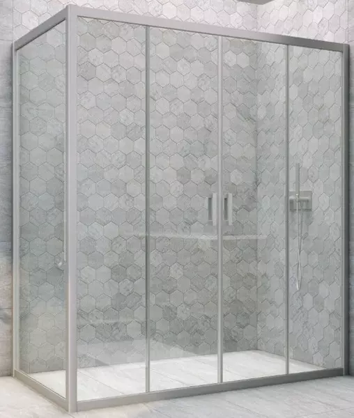 

Душевой угол-ограждение «Vegas Glass» Z2P+ZPV Novo h2000 170/70 Crystal vision/хром матовый без поддона универсальный