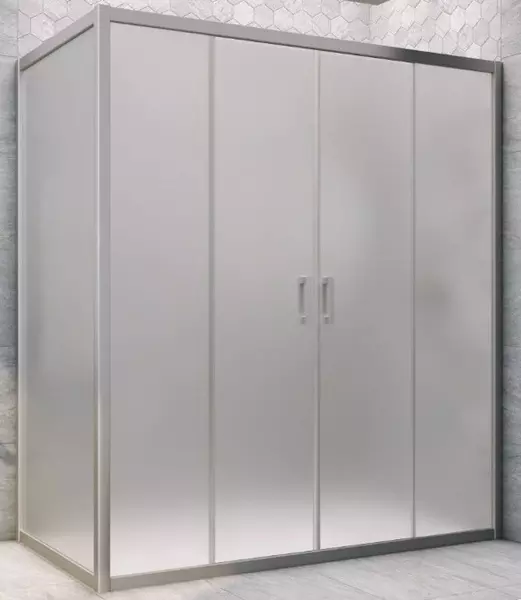 

Душевой угол-ограждение «Vegas Glass» Z2P+ZPV Novo h2000 160/70 сатин/хром матовый без поддона универсальный