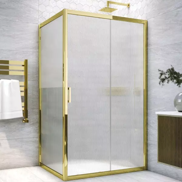 

Душевой угол-ограждение «Vegas Glass» ZP+ZPV TUR NOVO h1900 100/90 Moru/золото без поддона универсальный
