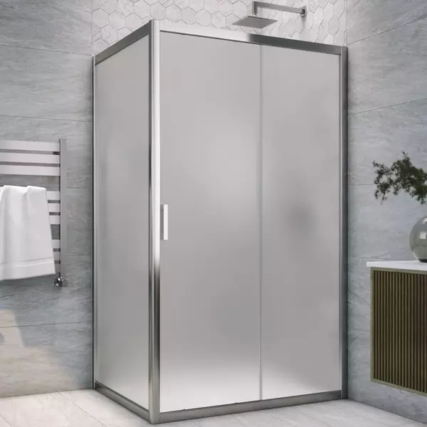 

Душевой угол-ограждение «Vegas Glass» ZP+ZPV TUR NOVO h1900 125/100 сатин/хром без поддона универсальный