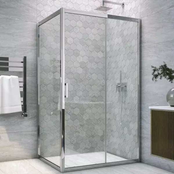 

Душевой угол-ограждение «Vegas Glass» ZP+ZPV TUR NOVO h1900 165/95 прозрачный/хром без поддона универсальный