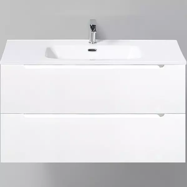 

Тумба с раковиной «Belbagno» Etna 100 (BB1010/465-LV-VTR-BO) подвесная Bianco Lucido