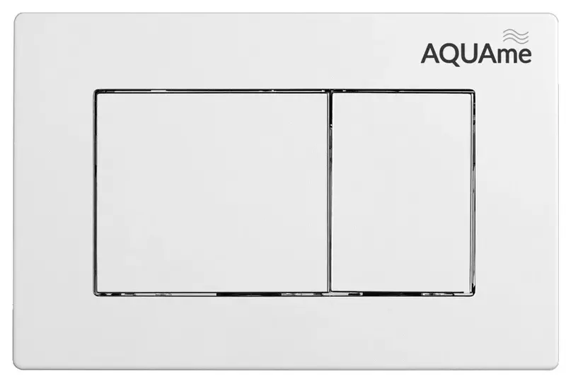 Кнопка смыва «AQUAme» AQM4102W пластик белая