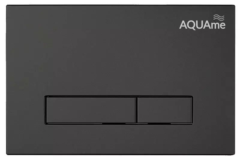 Кнопка смыва «AQUAme» AQM4103B пластик чёрная - фото 1