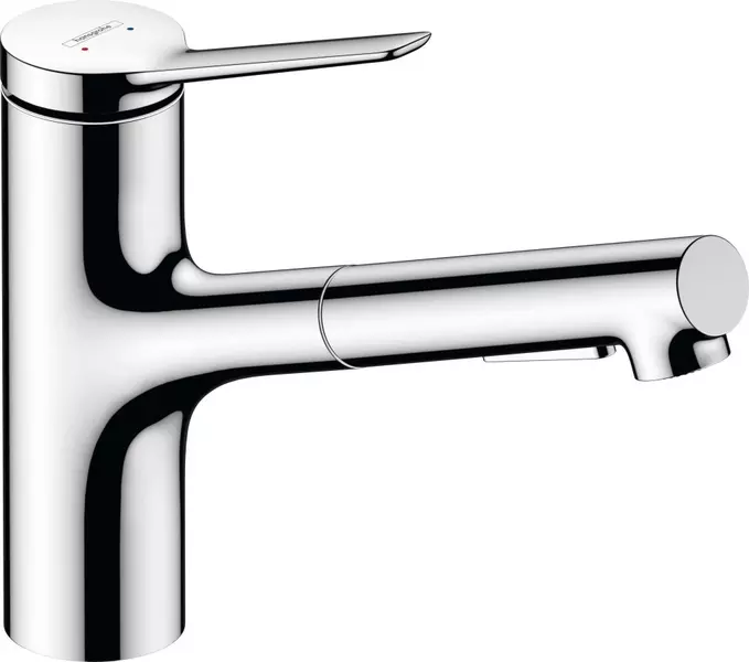 

Смеситель для кухонной мойки «Hansgrohe» Zesis M33 74803000 с выдвижным изливом хром