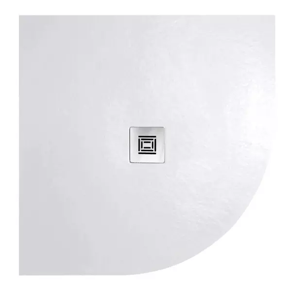 Душевой поддон «Stpool» Lite С0005793 90/90 низкий стеклопластик четверть круга White Matt без сифона