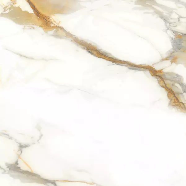 Напольная плитка «Alma Ceramica» Calacatta Oro Lapp. 57х57 GFA57CLR04L белый
