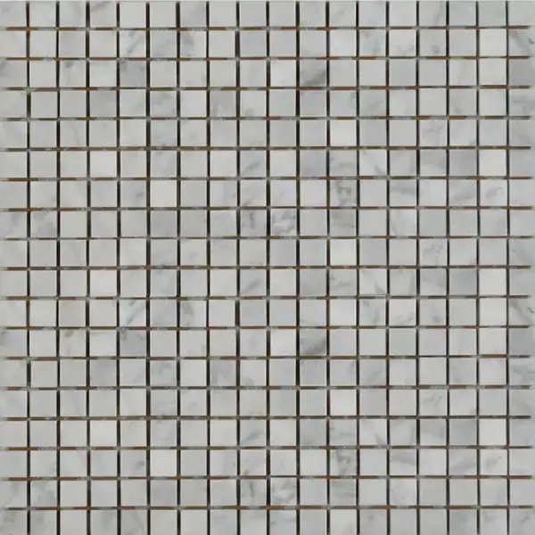 Мозаика ArtNatura Marble Mosaic Bianco Carrara Glossy 305x305 mm-biancarra grey 18666₽