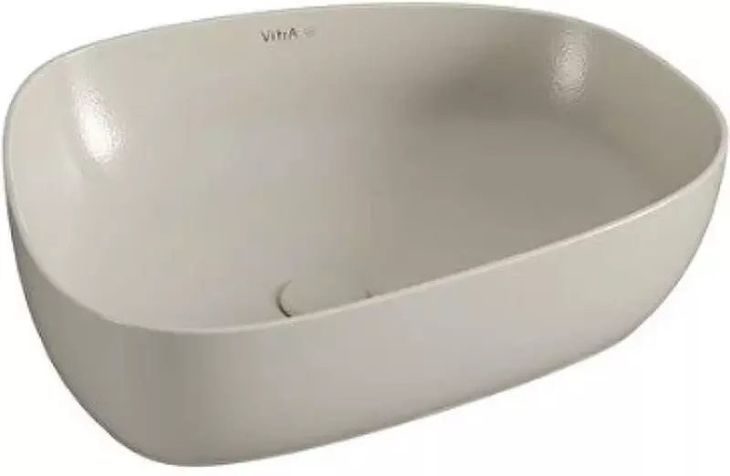 Раковина «Vitra» Outline Recycled 57/45 фарфоровая тауп матовая