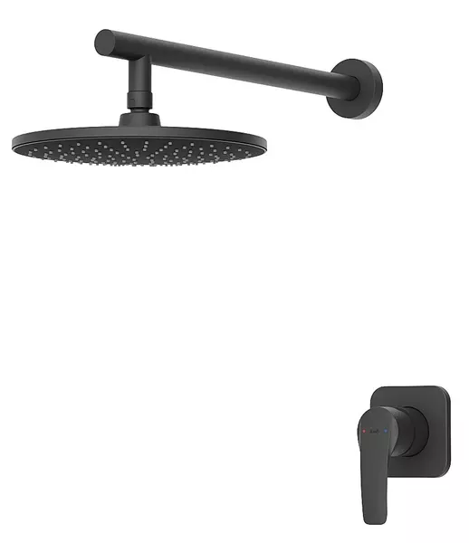 

Душевая система «Iddis» Optima Home OPHBL01i66 чёрная матовая
