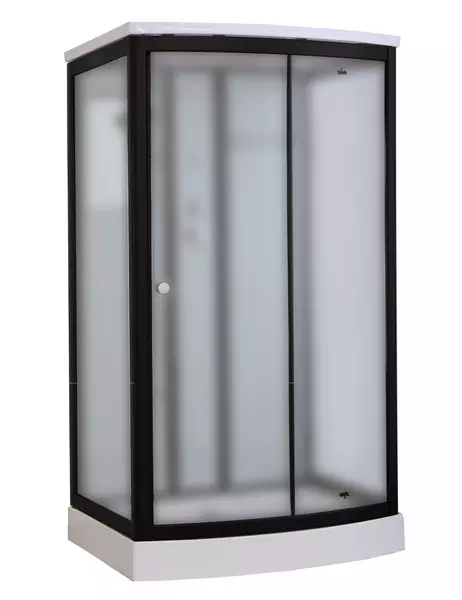 

Душевая кабина «Timo» Standart Т-6615 120/90 низкий поддон матовая/белая с чёрным профилем