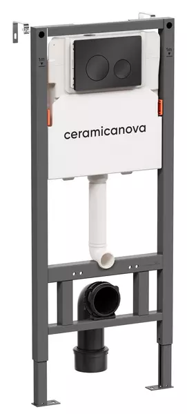 Инсталляция для унитаза с кнопкой «Ceramica Nova» CN121001MB Balance Circle