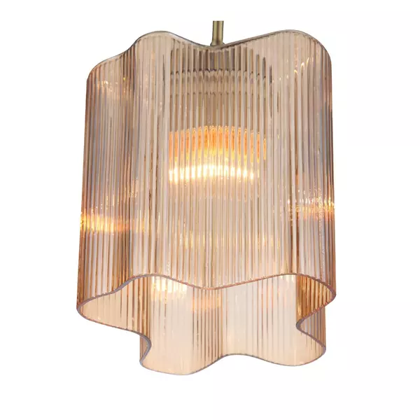 SL117.303.01 Подвес ST-Luce Бронзовый/Янтарный E27 1*60W ONDE · Onde, St Luce, SL117.303.01