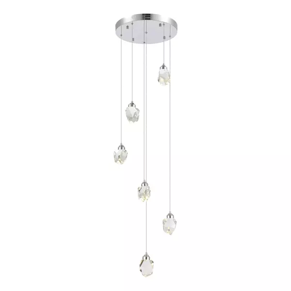 

SL6114.103.06 Светильник подвесной ST-Luce Хром/Прозрачный LED 6*3W 3000K CASCATO · Cascato, St Luce, SL6114.103.06