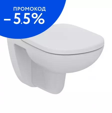 Подвесной унитаз «Ideal Standard» Tempo W941106 белый с сиденьем дюропласт с микролифтом белое