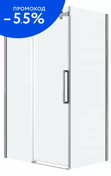 

Душевой угол-ограждение «Grossman» Classic 120.K33.04.1080.10.00 100/80 прозрачный/хром без поддона универсальный