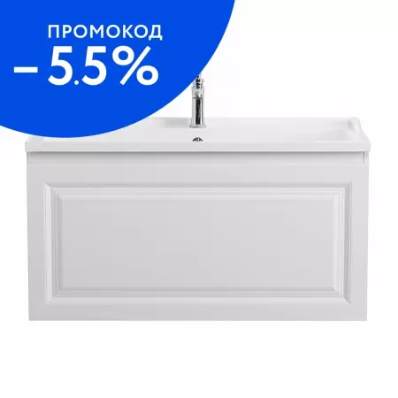 

Тумба с раковиной «Belbagno» Giubileo-N 100 (CZR-1000/450-LV-MR-FS) подвесная Bianco Lucido