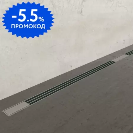 Душевой лоток «Bettoserb» Confluo Slim Line 550 13100032 боковой выпуск хром