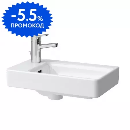 

Раковина «Laufen» Pro S 48/28 8.1595.5.000.104.1 фарфоровая белая левая