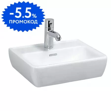 

Раковина «Laufen» Pro 45/34 8.1195.1.000.104.1 фарфоровая белая