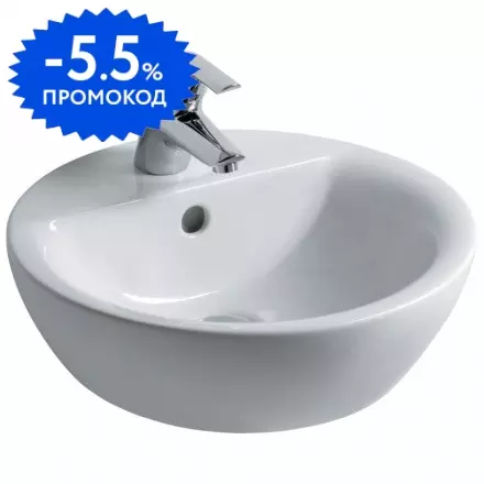 Раковина «Ideal Standard» Connect Sphere 43/43 E804001 фарфоровая белая