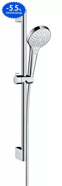 Душевой гарнитур «Hansgrohe» Croma Select S 26560400 хром/белый