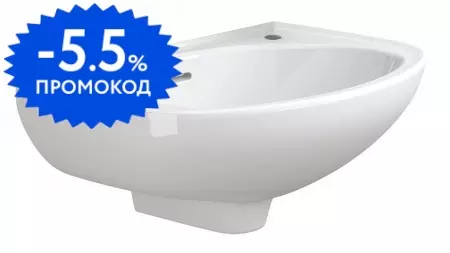 Раковина «Sanitana» Munigue 35/22 S10071516900000 фарфоровая белая правая