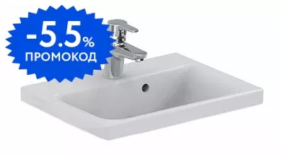 Раковина «Ideal Standard» Connect Space 50/38 E136301 фарфоровая белая