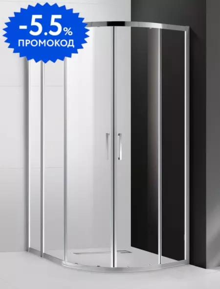 Душевой угол-ограждение «Cezares» MOLVENO-RH-2-120/90-C-Cr-IV 120/90 прозрачный/хром без поддона универсальный