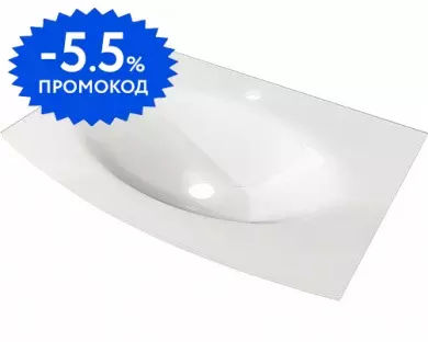 Раковина «Cezares» Comfort 75/55 82415 стеклянная белая