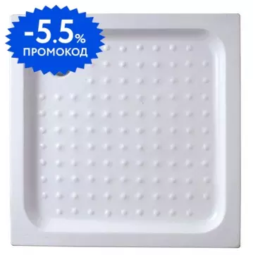 Душевой поддон «Cezares» TRAY-A-A-95-15-W 95/95 средний акриловый квадратный с сифоном