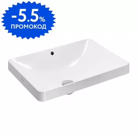 

Раковина «Geberit» Variform 55/40 500.736.01.2 фарфоровая белая