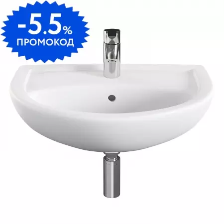 Раковина «Norm» Fit 60 фарфоровая белая