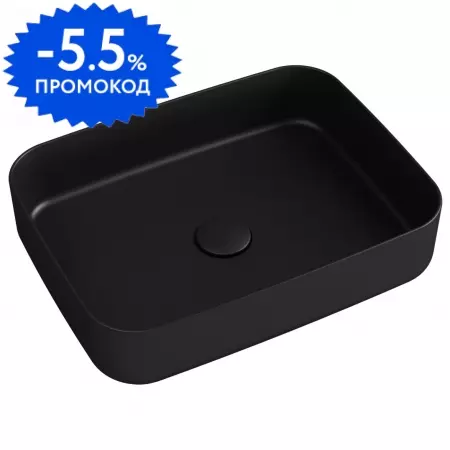 Раковина «Isvea» Infinity 50/36 10NF65050SV-2N фарфоровая чёрная матовая