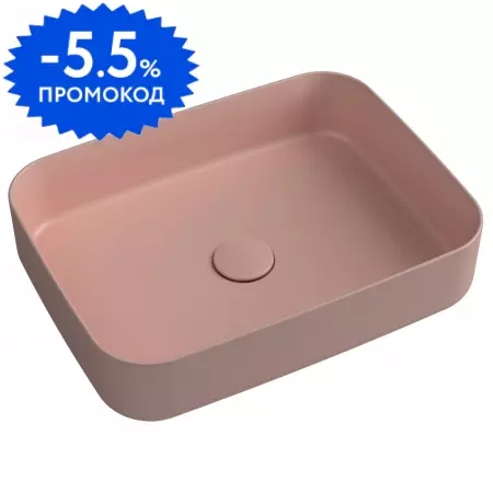 Раковина «Isvea» Infinity 50/36 10NF65050SV-2S фарфоровая лососевый матовая