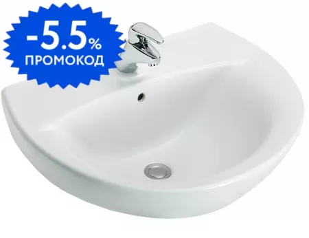 Раковина «Jacob Delafon» Patio 60/47 E4159NG-00 фарфоровая белая