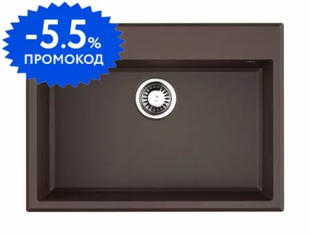 Мойка для кухни «Omoikiri» Tedori 68 DC 68/50 искусственный камень тёмный шоколад