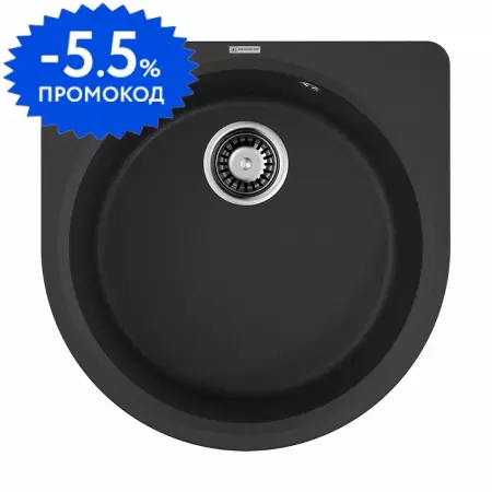 Мойка для кухни «Omoikiri» Akegata 51 BL 51/51 искусственный камень чёрная