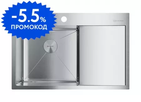 Мойка для кухни «Omoikiri» Akisame 78 IN L 78/51 нержавеющая сталь левая